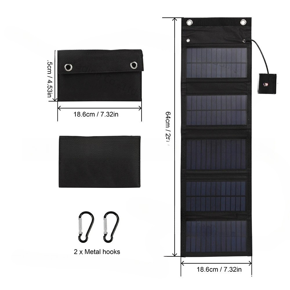 Solar Charger Panel Foldable - 25W 5v güneş enerjili katlanabilir çanta