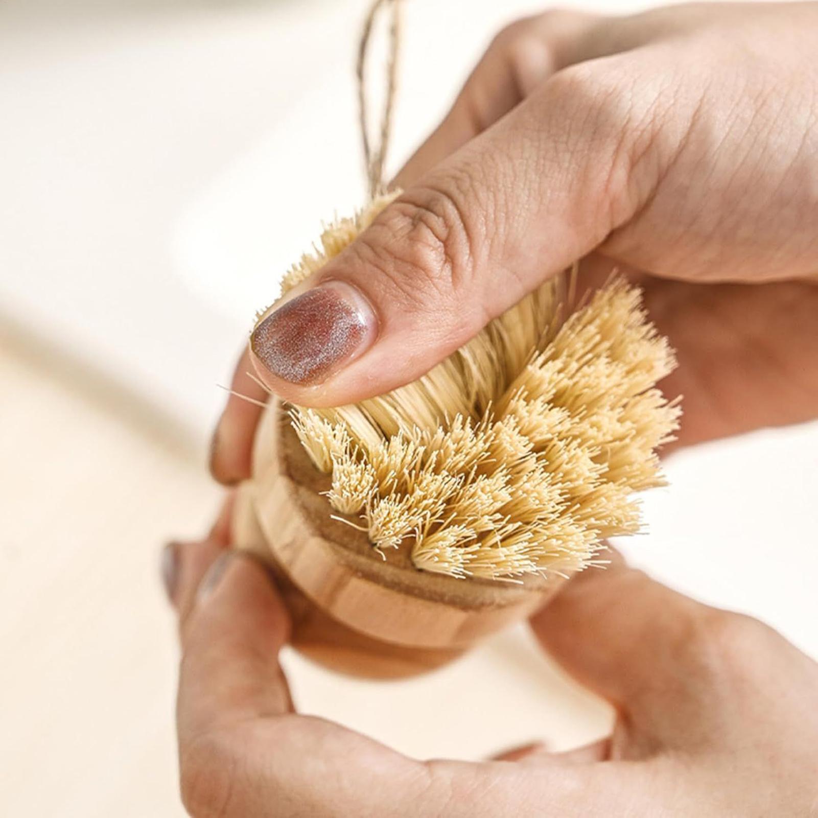 Dish Brush Bamboo - Ahşap Mutfak Temizleme Fırçası Doğal Bulaşık