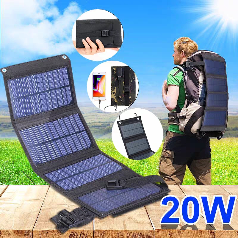 Solar Charger Panel Foldable - Katlanabilir Güneş Paneli 20W 50W 60W