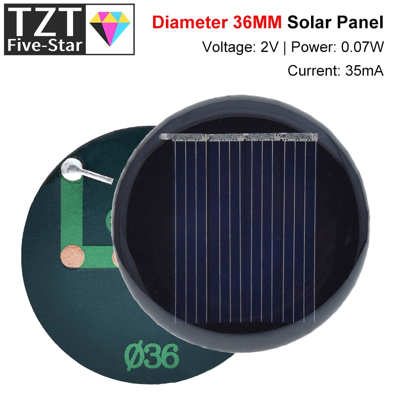 1/3/5 adet 2V 35mA 0.07W D36MM - Solar Charger Panel Foldable incelemesi ve fiyatı