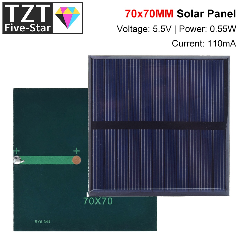TZT 1/3 adet 5.5V 110mA güneş  - Solar Charger Panel Foldable incelemesi ve fiyatı
