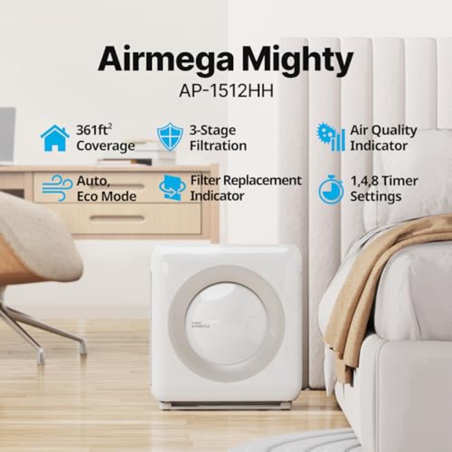 Coway Airmega AP-1512HH W True - Coway Air Purifier Ap-1512Hh incelemesi ve fiyatı