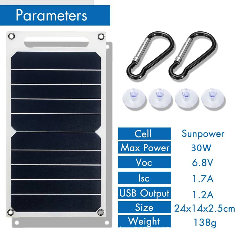 30W Katlanabilir Güneş Enerjil - Solar Charger Panel Foldable incelemesi ve fiyatı